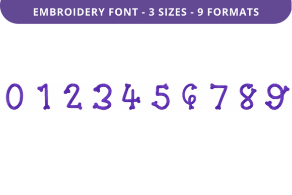 Review: Curves and Bones Font for Holiday Embroidery