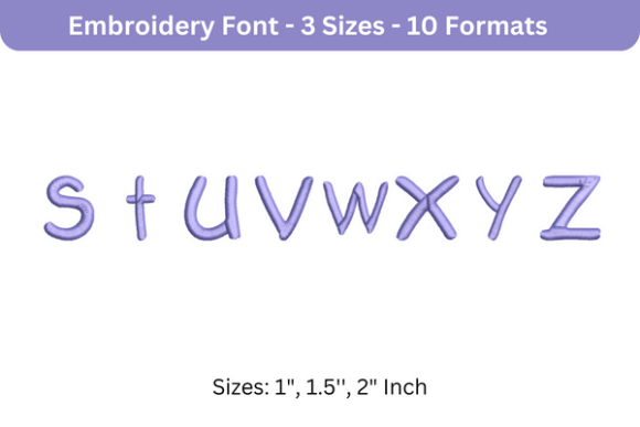 Review: Second Grader Font S to Z for Boutique Apparel