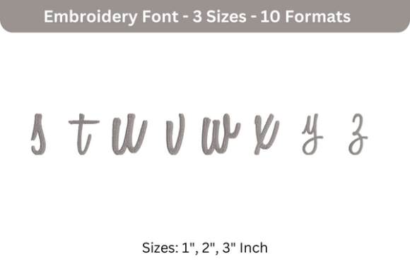 Review: Sweet Bee Font Lowercase S to Z for Holiday Gifts