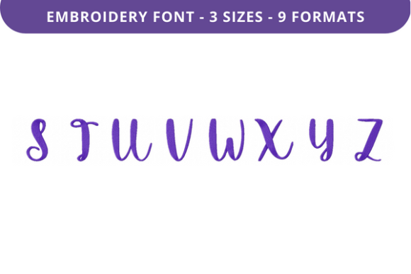 Reviewing Autumn Mornings Font S-Z for Embroidery