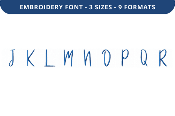 Reviewing Madame Sy Bill Font J–R for Holiday Embroidery
