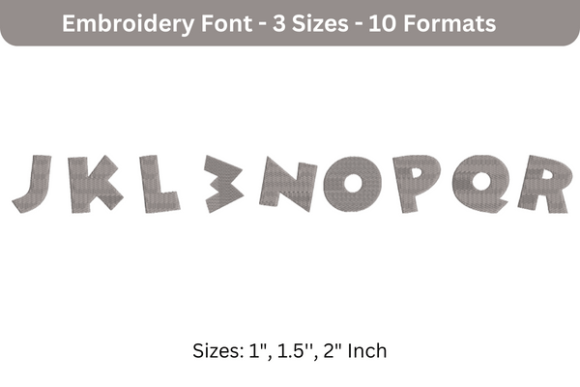 Reviewing Minnie Font J to R for Embroidery