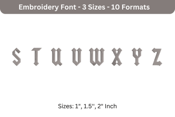 Reviewing Yeller Font S to Z for Embroidery